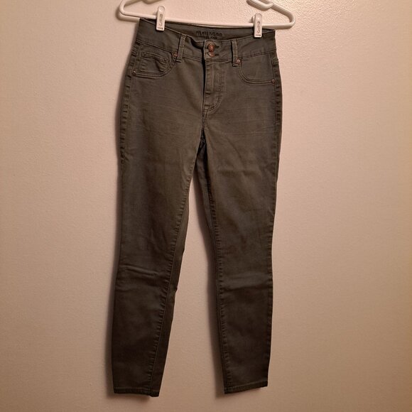 Maurices Olive Green High Rise Skinny Jean - Picture 7 of 8